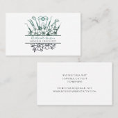 Zahnstools und Blumenzähne Visitenkarte (Vorne/Hinten)