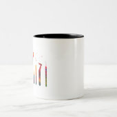Zahnstools Zweifarbige Tasse (Mittel)