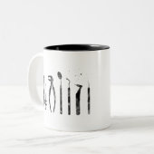 Zahnstools Zweifarbige Tasse (Vorderseite Links)