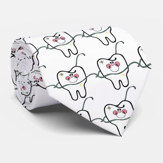 Zahnstooth-Krawatte des SRF Krawatte (Gerollt)