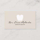 Zahnstooth-Logo-Pastell Cream Dental Office Visitenkarte (Vorderseite)