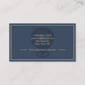 Zahnstooth Somatology Modern Navy Visitenkarte (Rückseite)