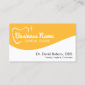 Zahnstooth-Typografie Moderne Gold-Zahnarztmedizin Terminkarte (Vorderseite)