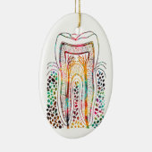 Zahnstruktur Keramik Ornament (Rechts)