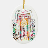 Zahnstruktur Keramik Ornament (Vorne)