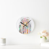 Zahnstruktur Runde Wanduhr (Zuhause)