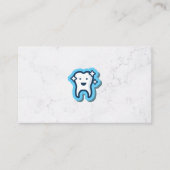 Zahnsymbol | Hintergrund aus Ledermarmor Visitenkarte (Vorderseite)