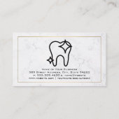 Zahnsymbol | Marmorboden Visitenkarte (Rückseite)