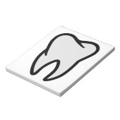 Zahnsymbol Notizblock (Rotiert)