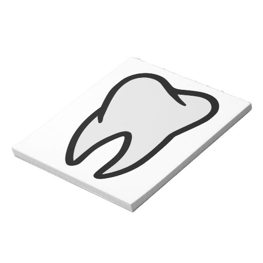 Zahnsymbol Notizblock (Rotiert)