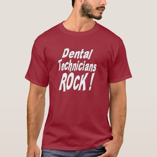 Zahntechniker-Felsen! T - Shirt (Vorderseite)