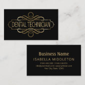 Zahntechniker Visitenkarte (Vorne/Hinten)