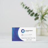 Zahntherapeutin Ärztliche Erinnerung Ernennung Visitenkarte (Stehend Vorderseite)