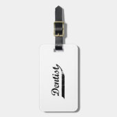 Zahntypografie Gepäckanhänger (Vorderseite vertikal)