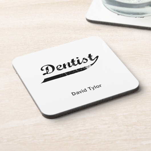 Zahntypografie Untersetzer (Linke Seite)