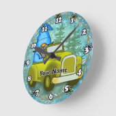 Zahnwagen Runde Wanduhr (Winkel)