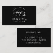 Zahnweißung zeichnend visitenkarte (Vorne/Hinten)