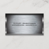 Zahnwerkzeuge | Metallic Brush Visitenkarte (Rückseite)