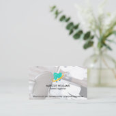 Zahnwerkzeuge | Zahnarztbüro Visitenkarte (Stehend Vorderseite)