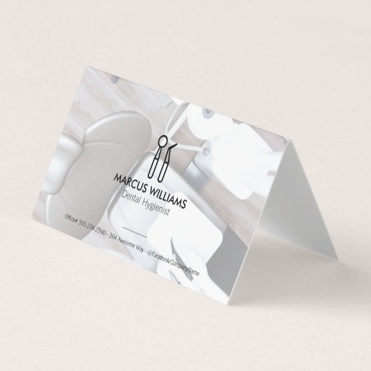 Zahnwerkzeuge | Zahnarztbüro Visitenkarten (Vorderseite)