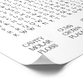 Zahnwörtersuche Poster (Ecke)