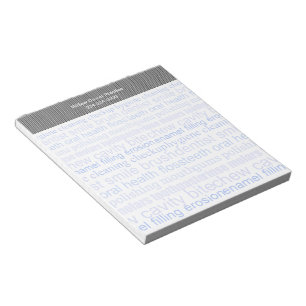 Zahnwortliste Notizblock