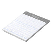 Zahnwortliste Notizblock (Rotiert)