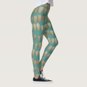 Zahnzähne auf blauen Zahnärzten Leggings (Rechts)