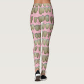 Zahnzähne auf rosa Zahnärztin Leggings (Rückseite)
