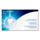 Zahnzähne Magnetische Visitenkarte (Vorderseite)