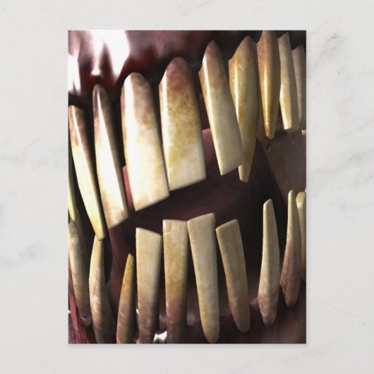 Zahnzähne Postkarte (Vorderseite)