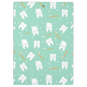 Zahnzähne-Zwischenablage Klemmbrett (Rückseite)