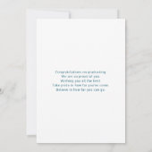 Zahnzahnmedizinischer Abschluss Karte (Rückseite)