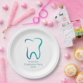 Zahnzahnmedizinischer Abschluss Pappteller (Party)