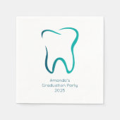 Zahnzahnmedizinischer Abschluss Serviette (Vorderseite)