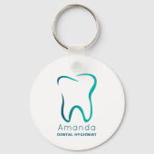 Zahnzahnmedizinischer Beruf Medizinische Bildverar Schlüsselanhänger (Rückseite)