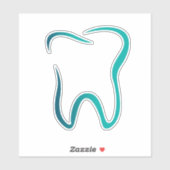 Zahnzahnmedizinisches Bild Aufkleber (Blatt)