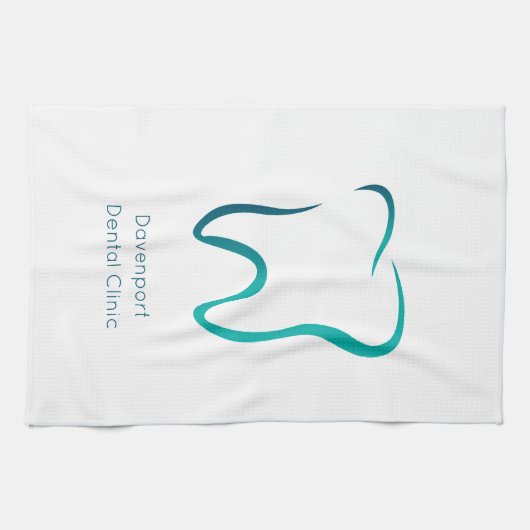 Zahnzahnmedizinisches Bild Geschirrtuch (Horizontal)