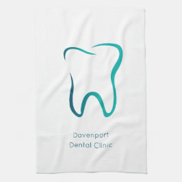 Zahnzahnmedizinisches Bild Geschirrtuch