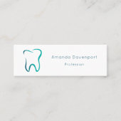 Zahnzahnmedizinisches Bild Mini Visitenkarte (Vorderseite)