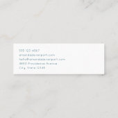 Zahnzahnmedizinisches Bild Mini Visitenkarte (Rückseite)