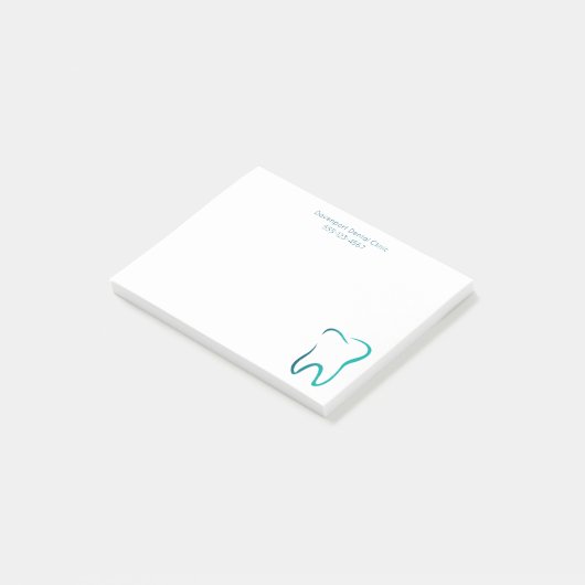 Zahnzahnmedizinisches Bild Post-it Klebezettel (angewinkelt)