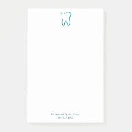 Zahnzahnmedizinisches Bild Post-it Klebezettel