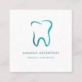 Zahnzahnmedizinisches Bild Quadratische Visitenkarte (Vorderseite)