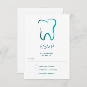Zahnzahnmedizinisches Bild RSVP Karte (Vorne/Hinten)