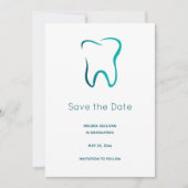 Zahnzahnmedizinisches Bild Save The Date (Vorderseite)