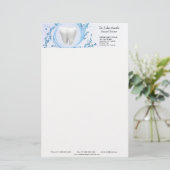 Zahnzahnwasser Beruflich Briefpapier (Stehend Vorderseite)