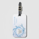 Zahnzahnwasser Beruflich Gepäckanhänger (Vorderseite Vertikal)