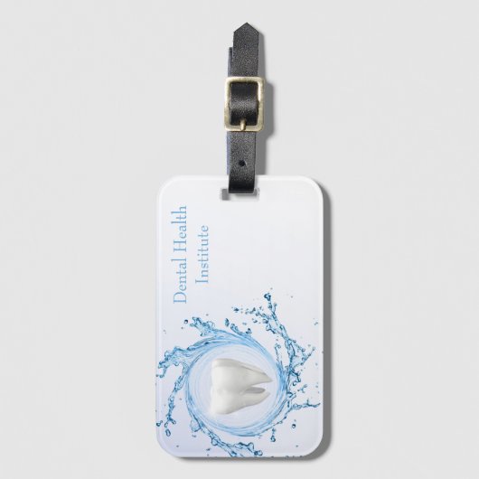 Zahnzahnwasser Beruflich Gepäckanhänger (Vorderseite Vertikal)