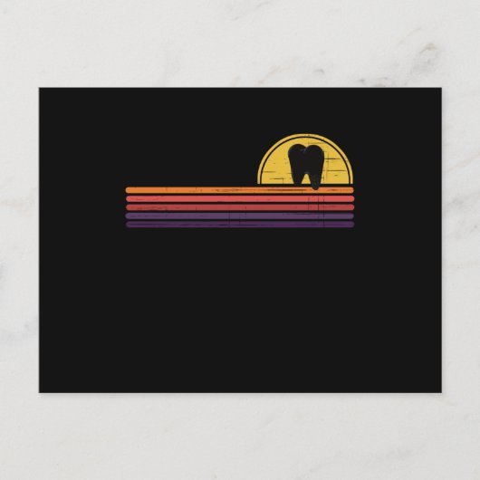 Zahnzahnzähne Postkarte (Vorderseite)